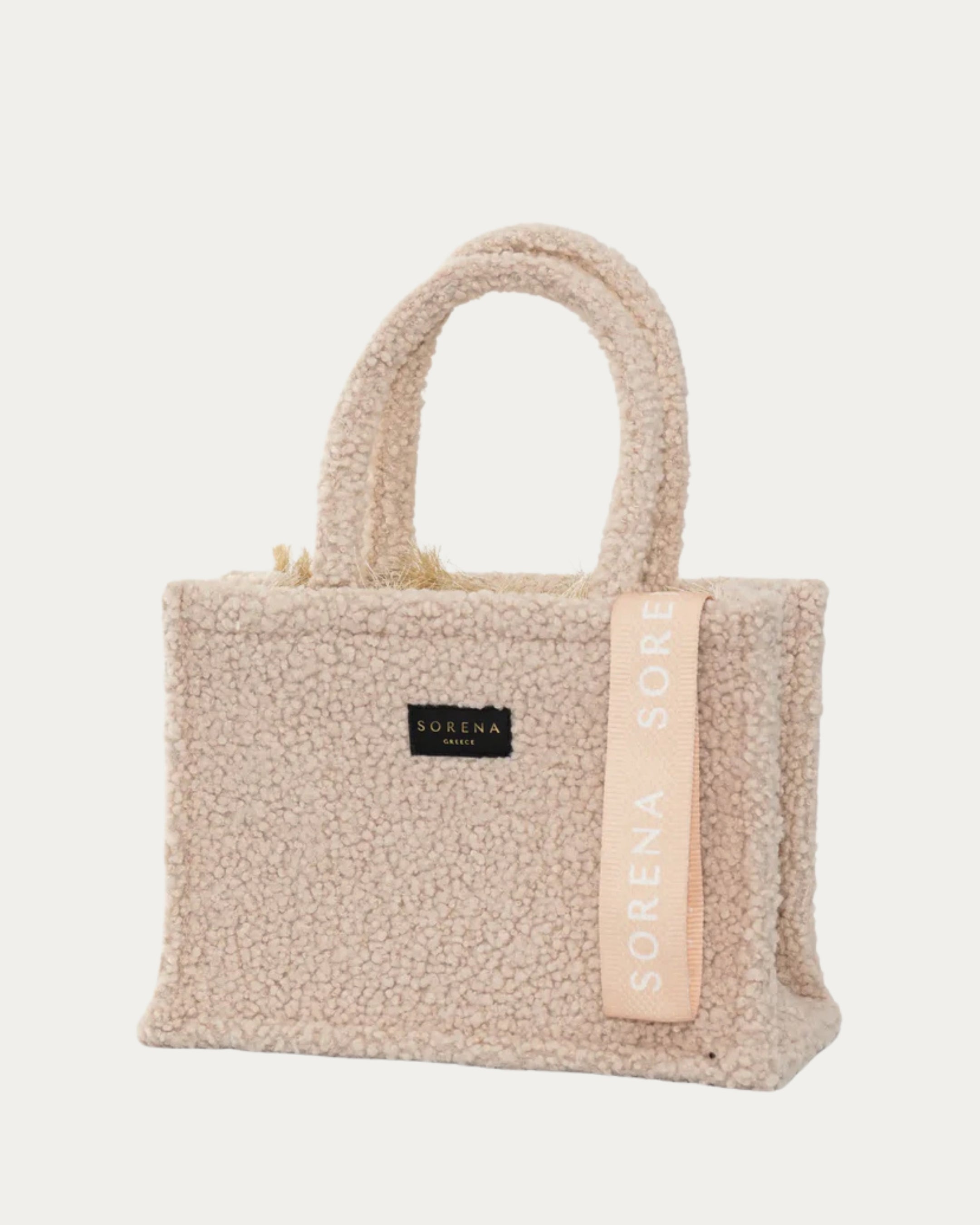TEDDY BEIGE MEDIUM TOTE BAG