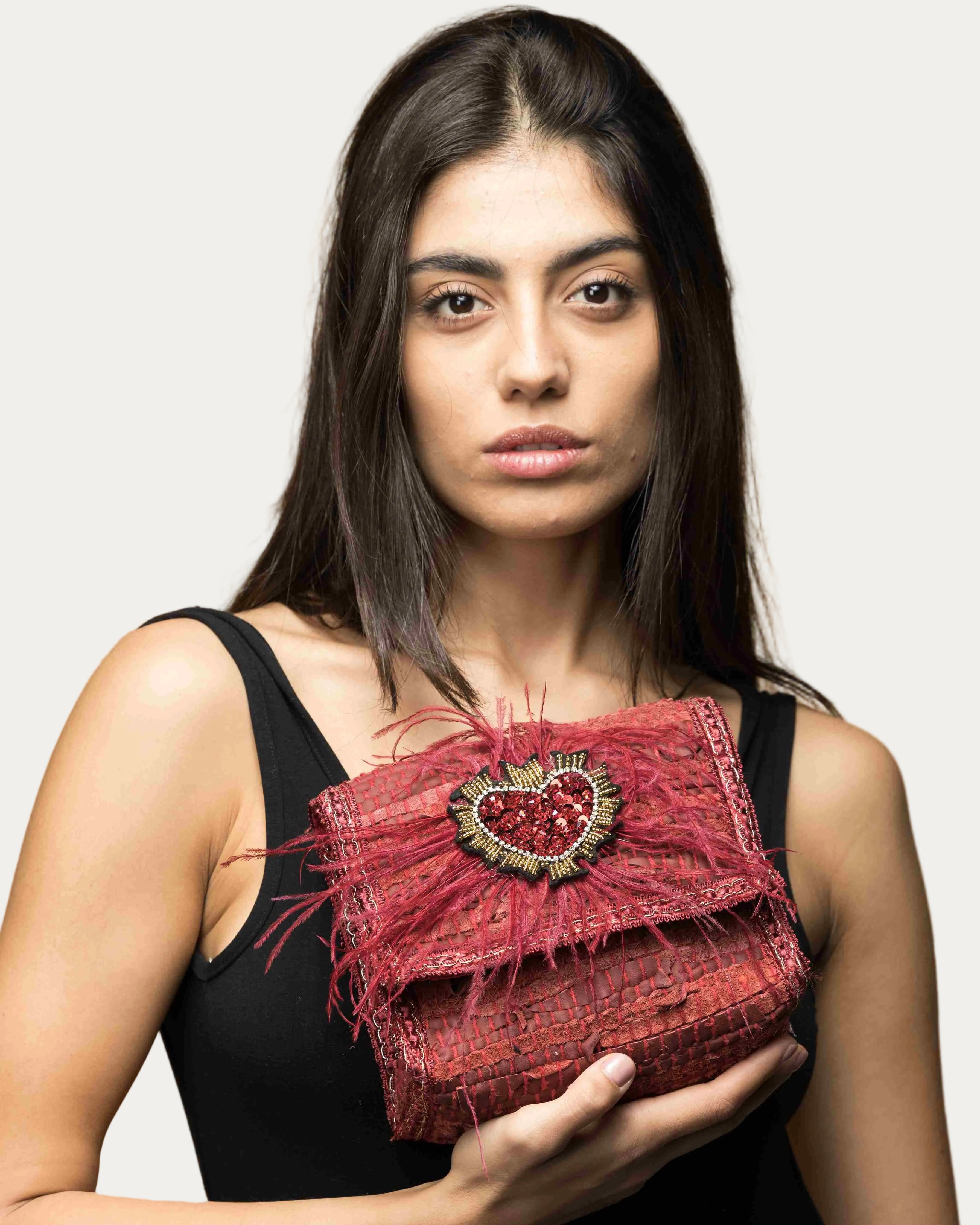 FEATHER KILIM RED