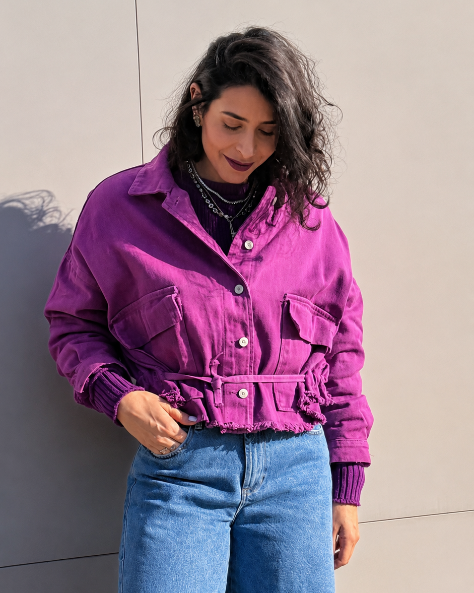 JACKET MAGENTA BLOOM