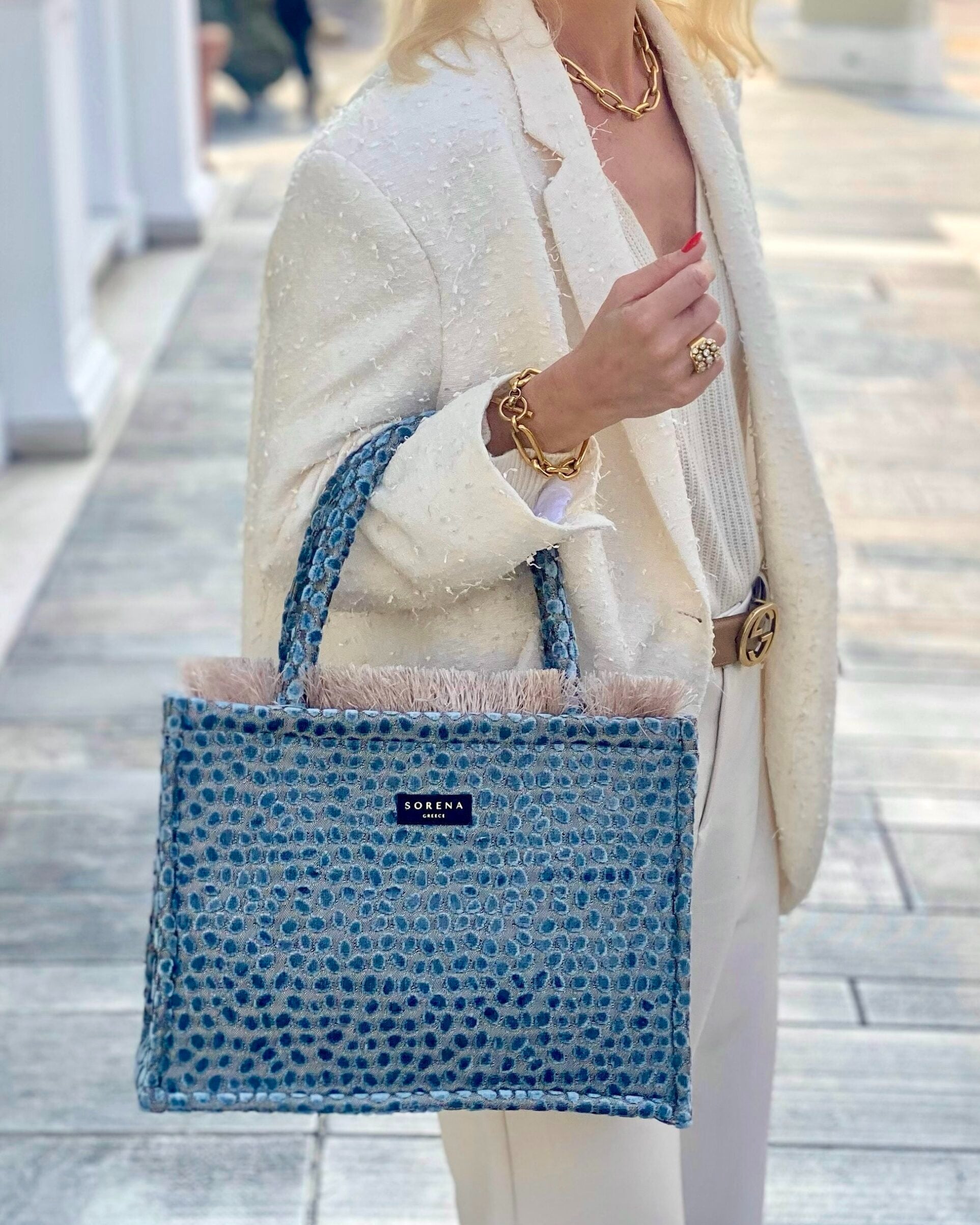 CYCLADES MEDIUM TOTE BAG