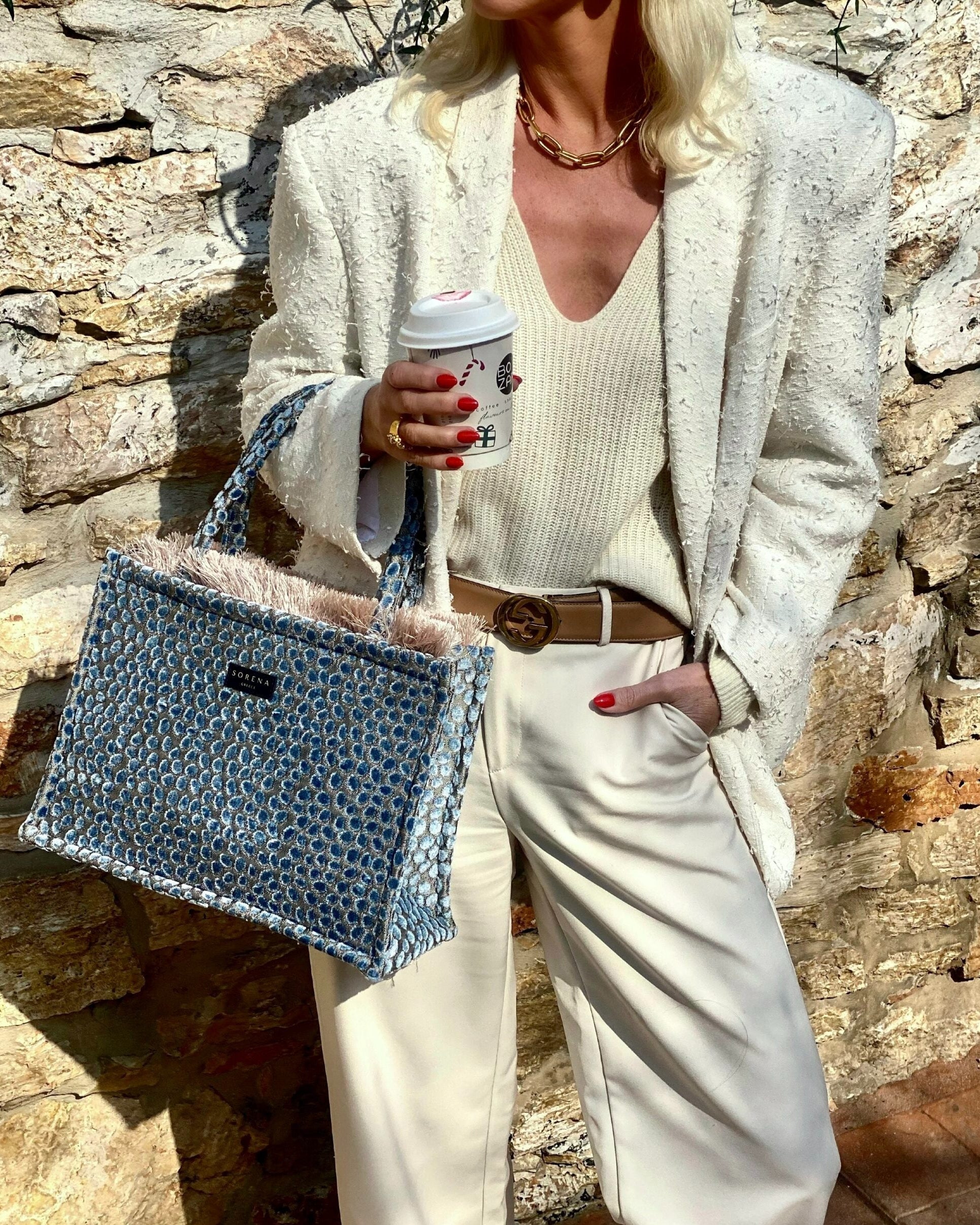 CYCLADES MEDIUM TOTE BAG