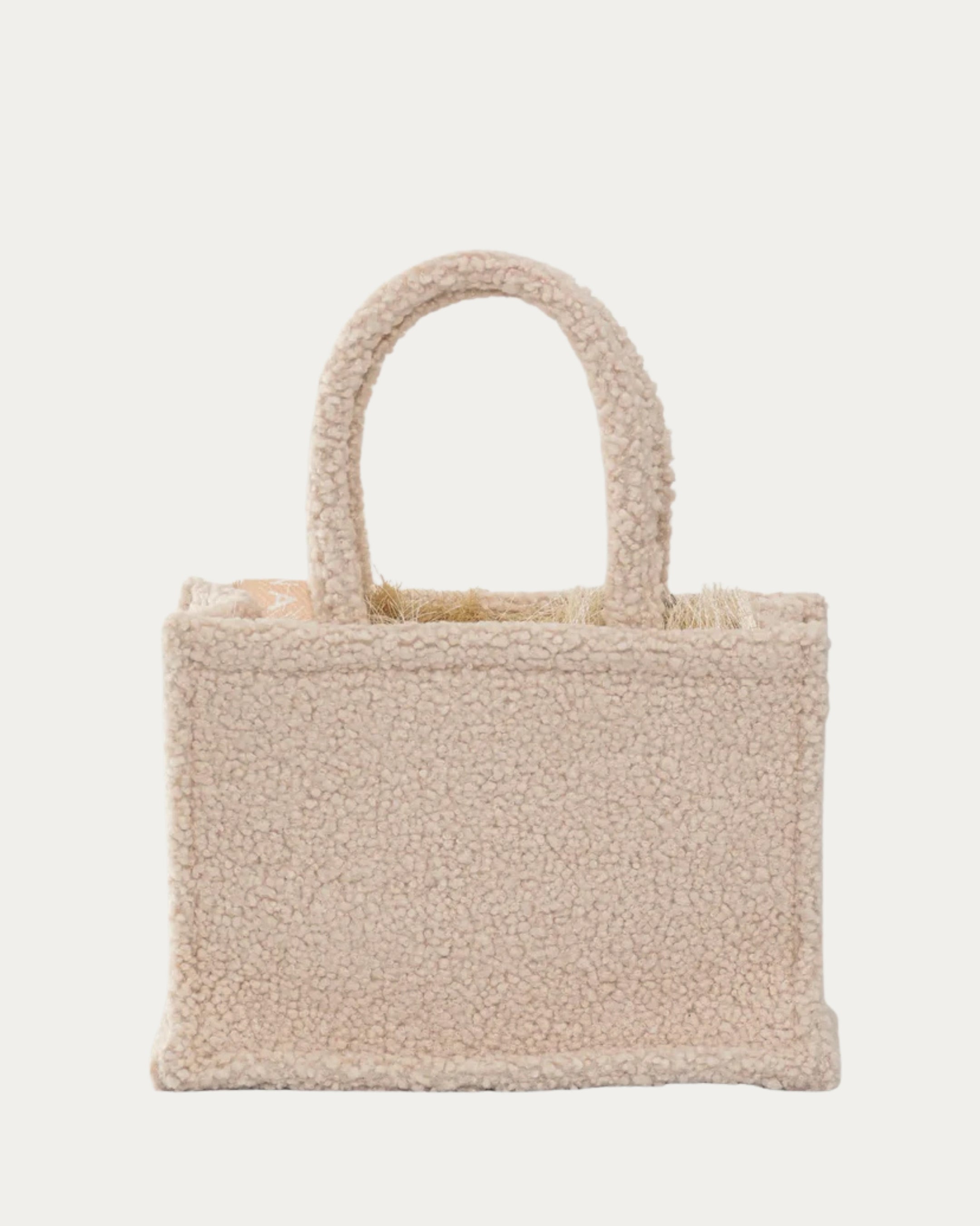 TEDDY BEIGE MEDIUM TOTE BAG