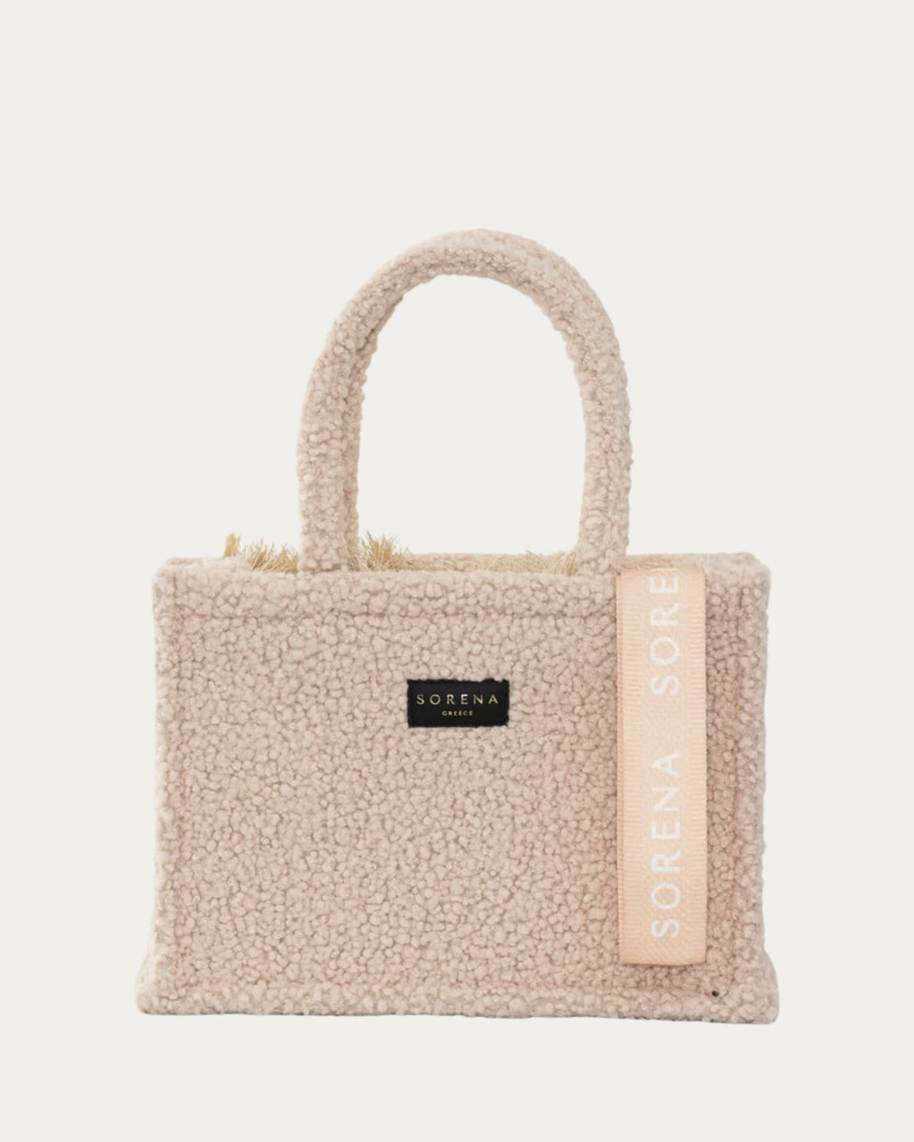 TEDDY BEIGE MEDIUM TOTE BAG