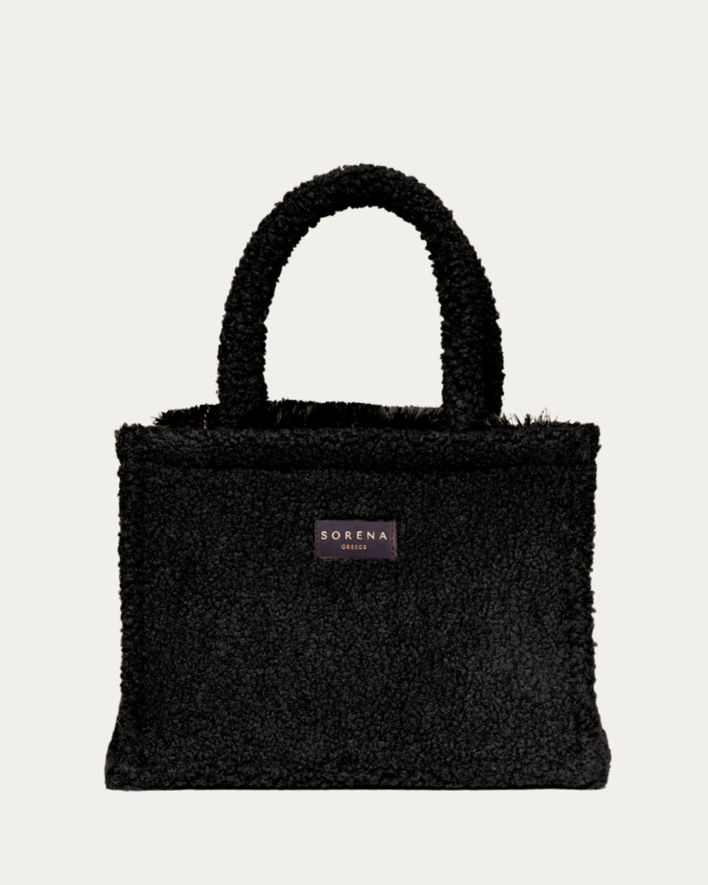 TEDDY BLACK MEDIUM TOTE BAG