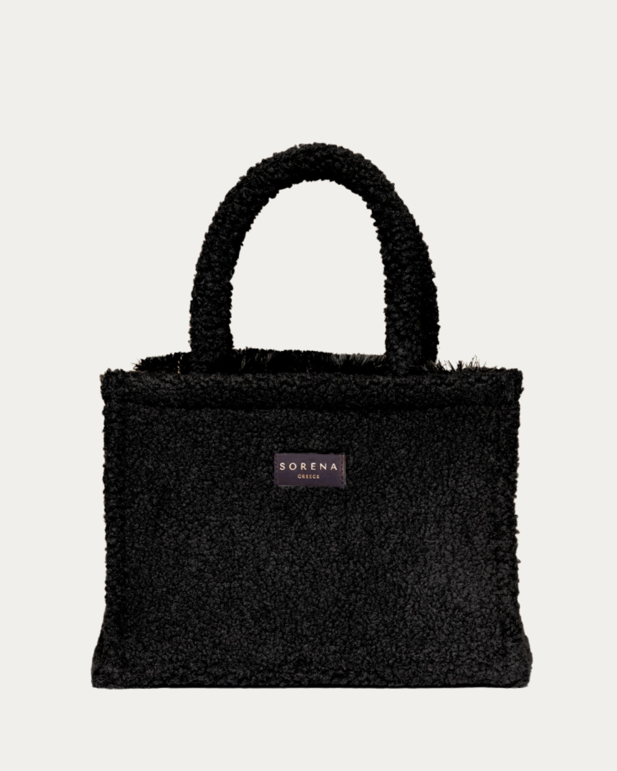 TEDDY BLACK MEDIUM TOTE BAG