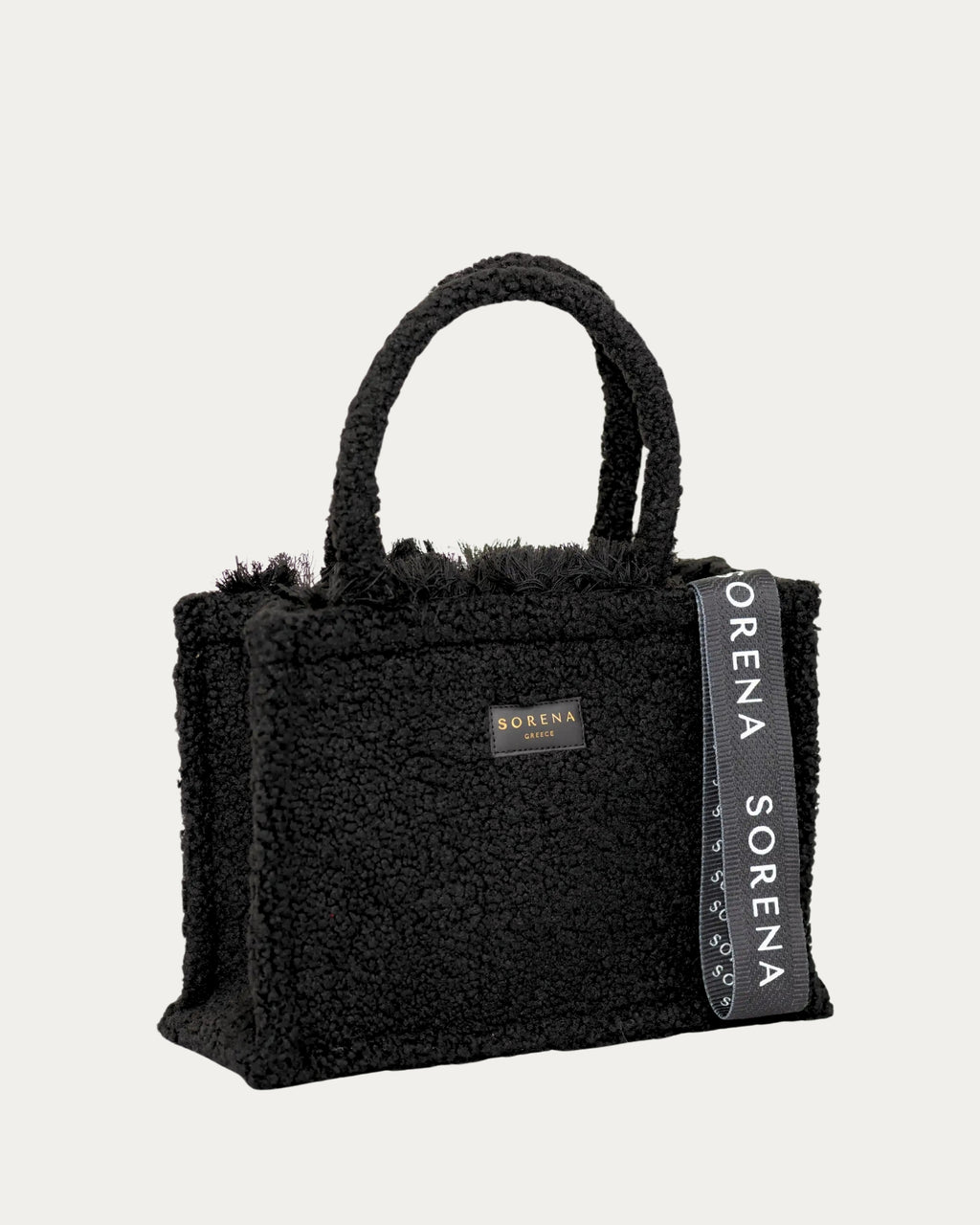 TEDDY BLACK MEDIUM TOTE BAG