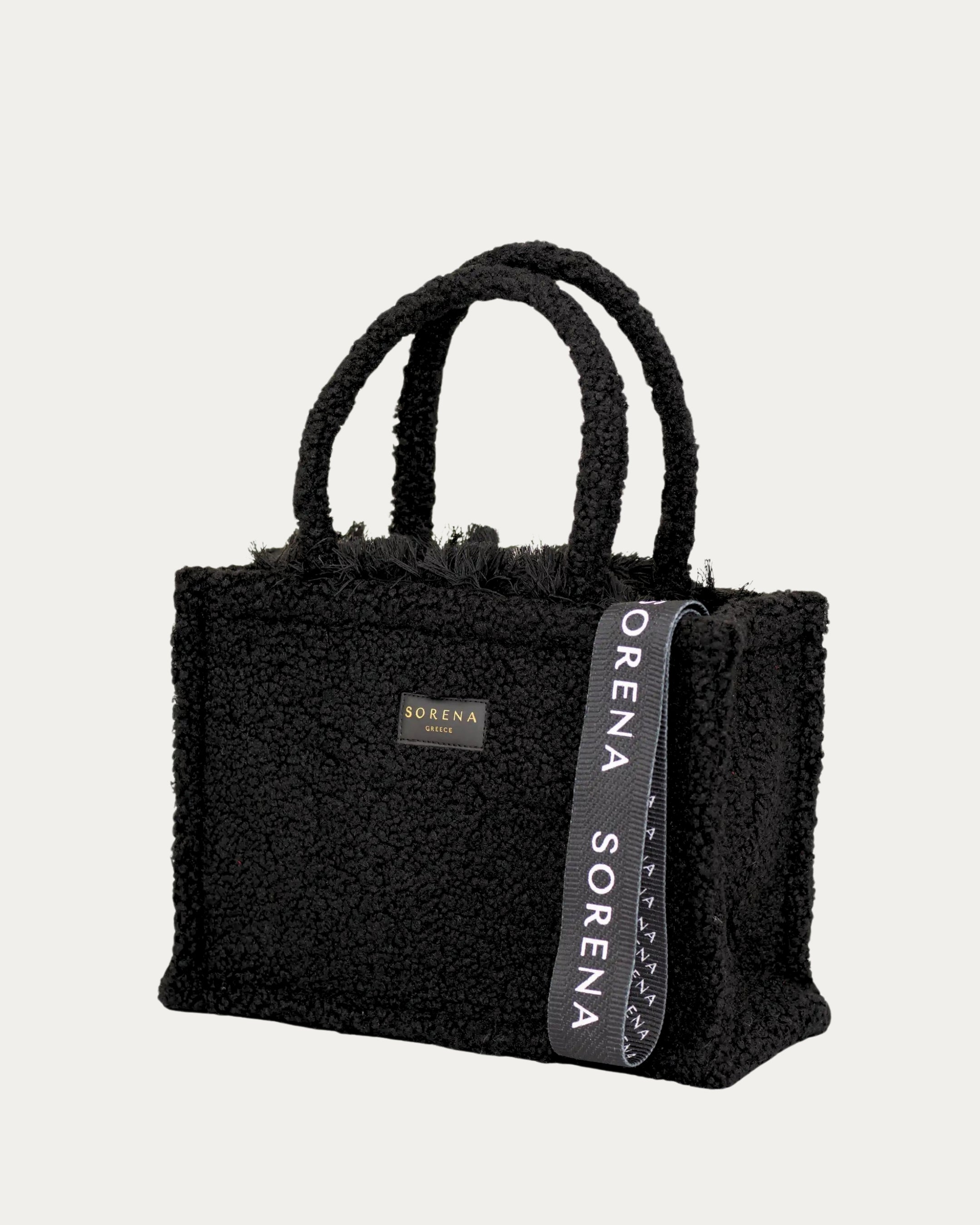 TEDDY BLACK MEDIUM TOTE BAG