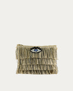 FOFI CLUTCH BROWN-BEIZE