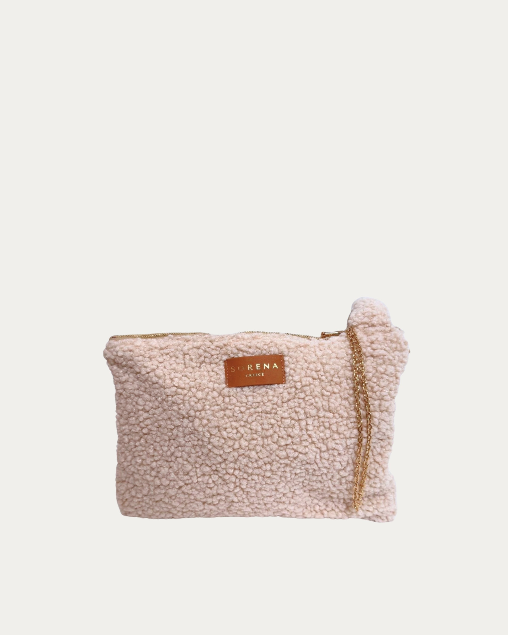 TEDDY BEIGE CLUTCH