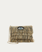 FOFI CLUTCH BROWN-BEIZE