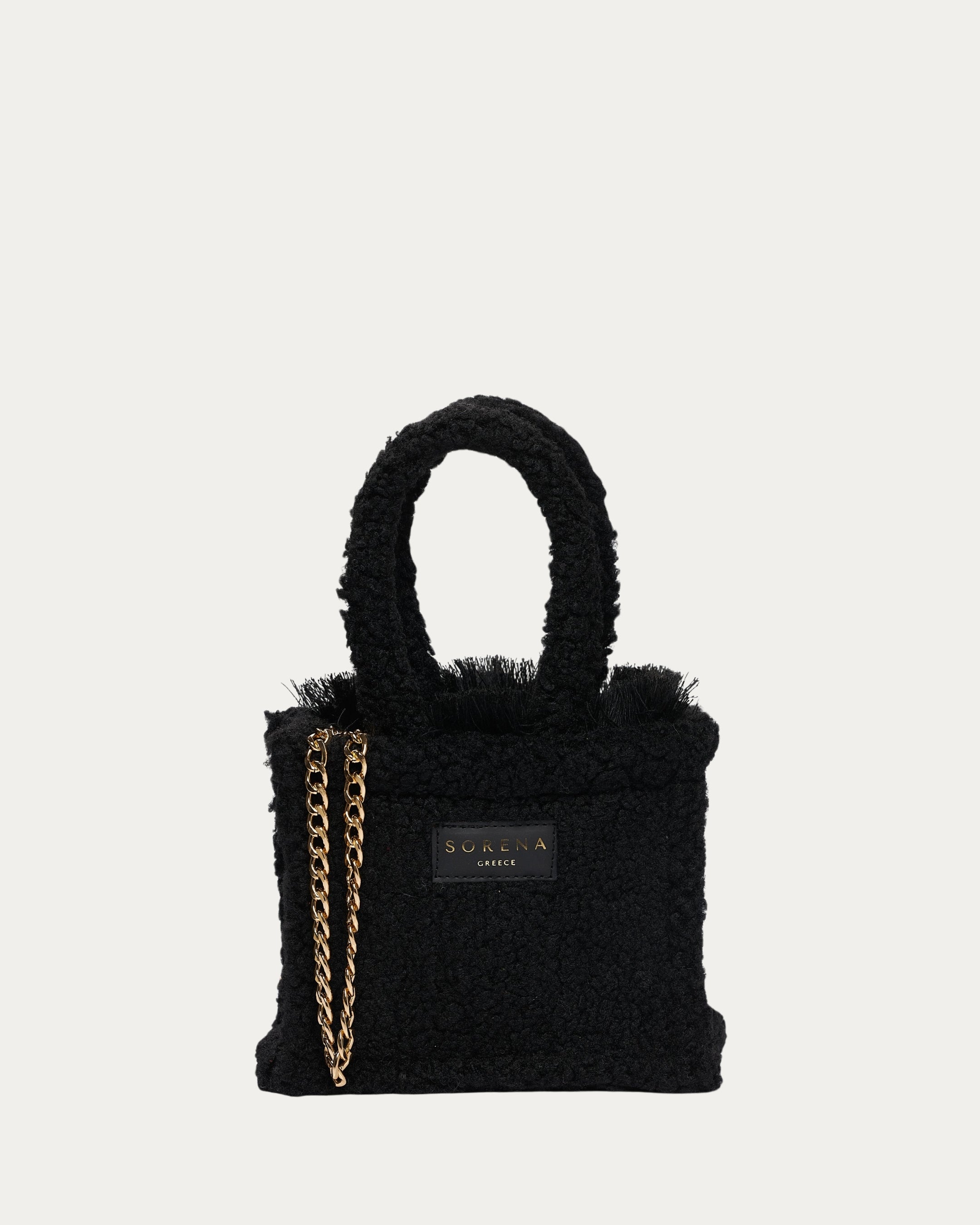 TEDDY BLACK MINI TOTE BAG