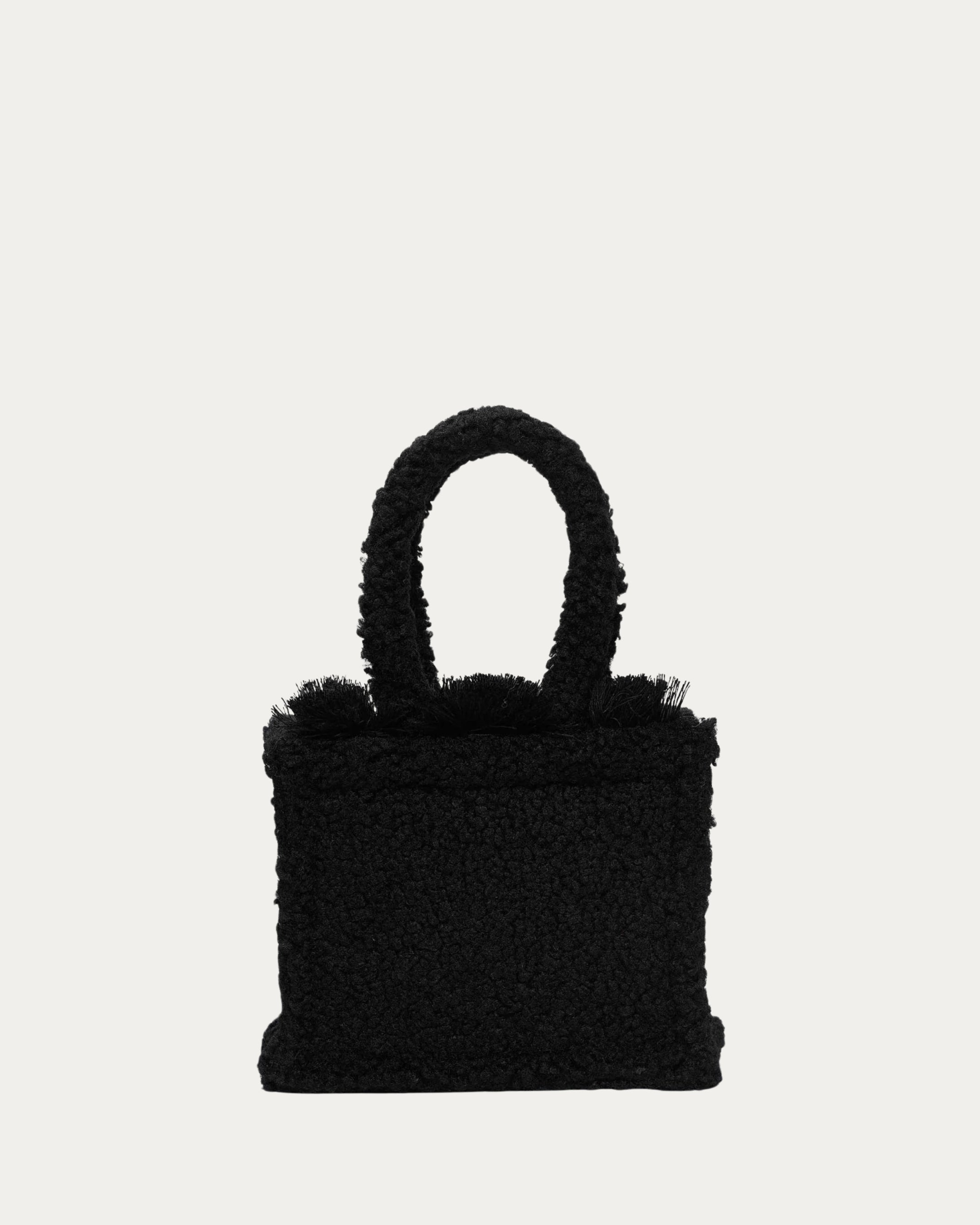 TEDDY BLACK MINI TOTE BAG
