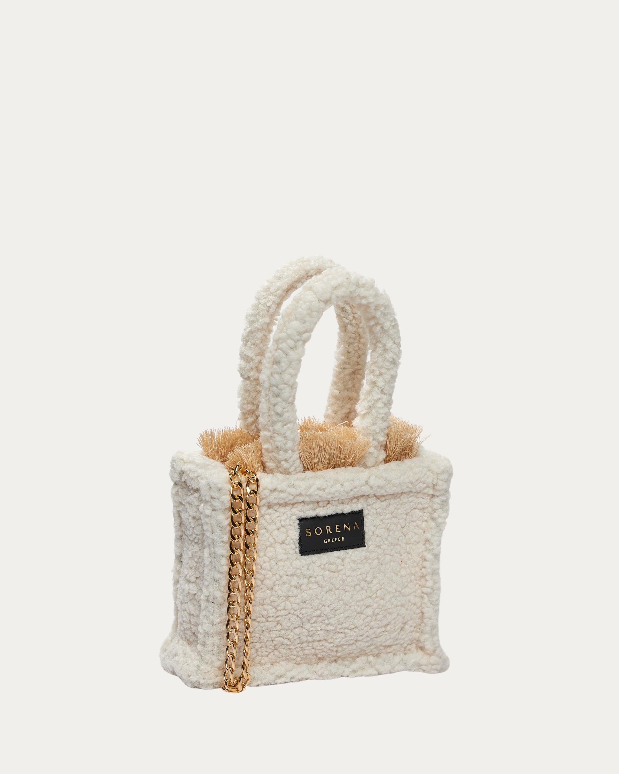 TEDDY BEIGE MINI TOTE BAG