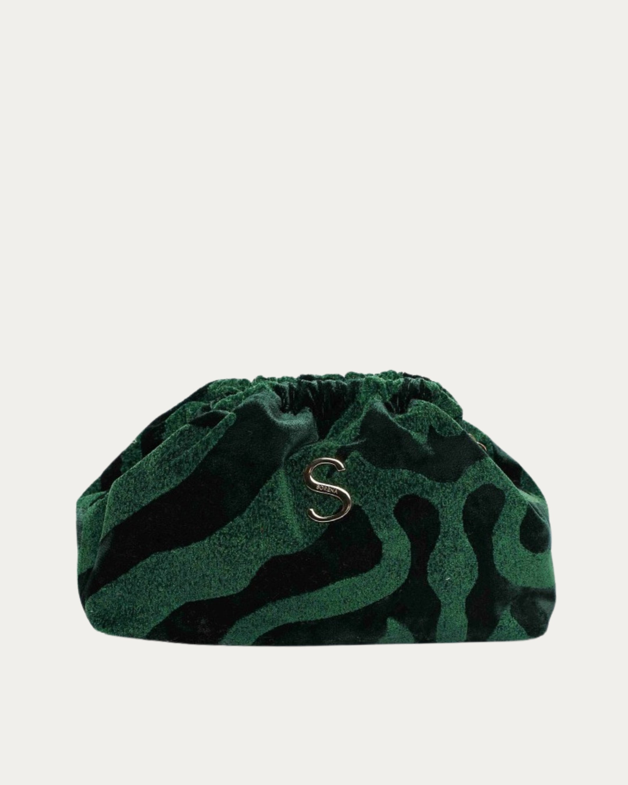 ANIMAL VELVET PETROL BUCKET BAG