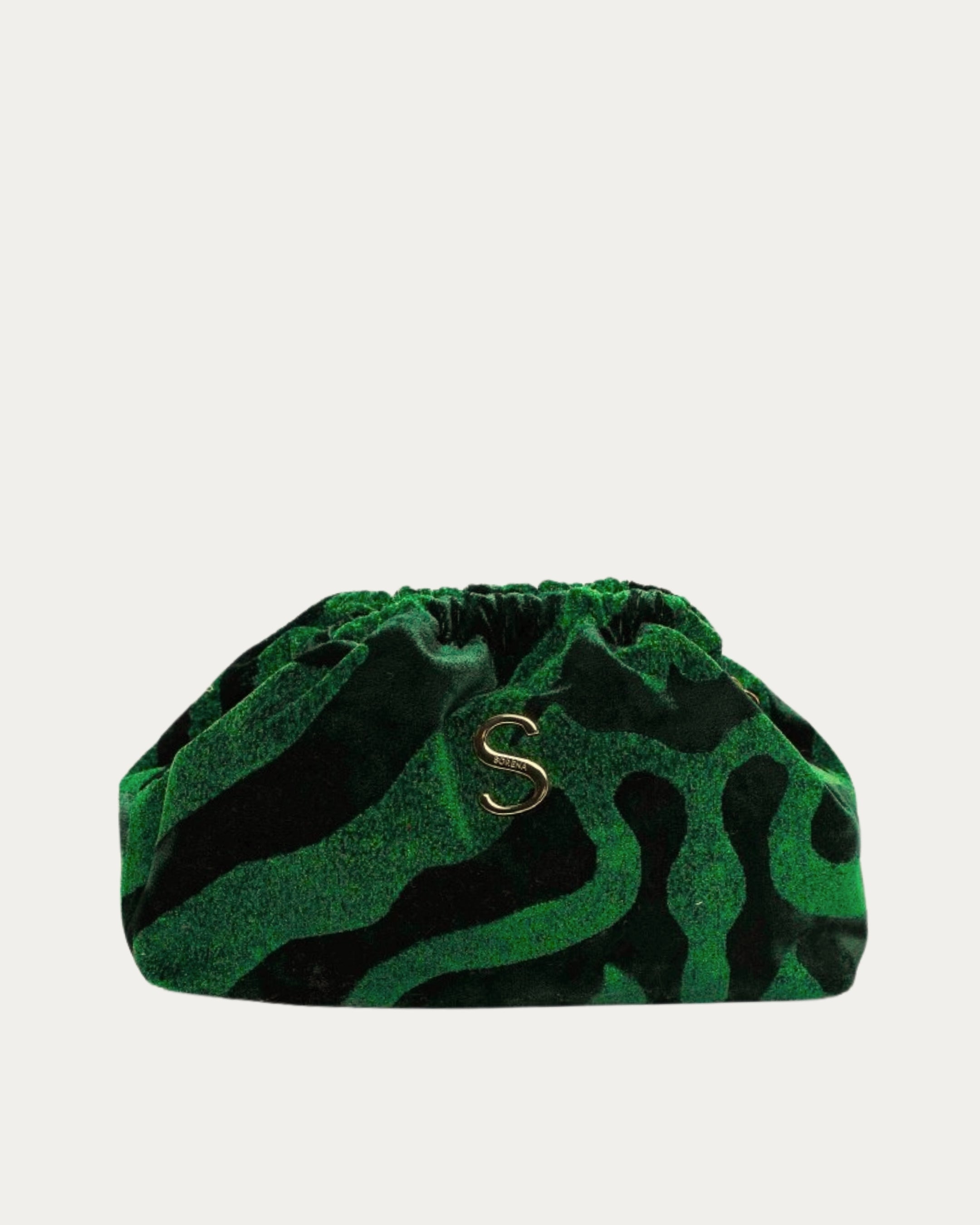 ANIMAL VELVET PETROL BUCKET BAG