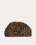 LEOPARD VELVET BROWN BUCKET BAG