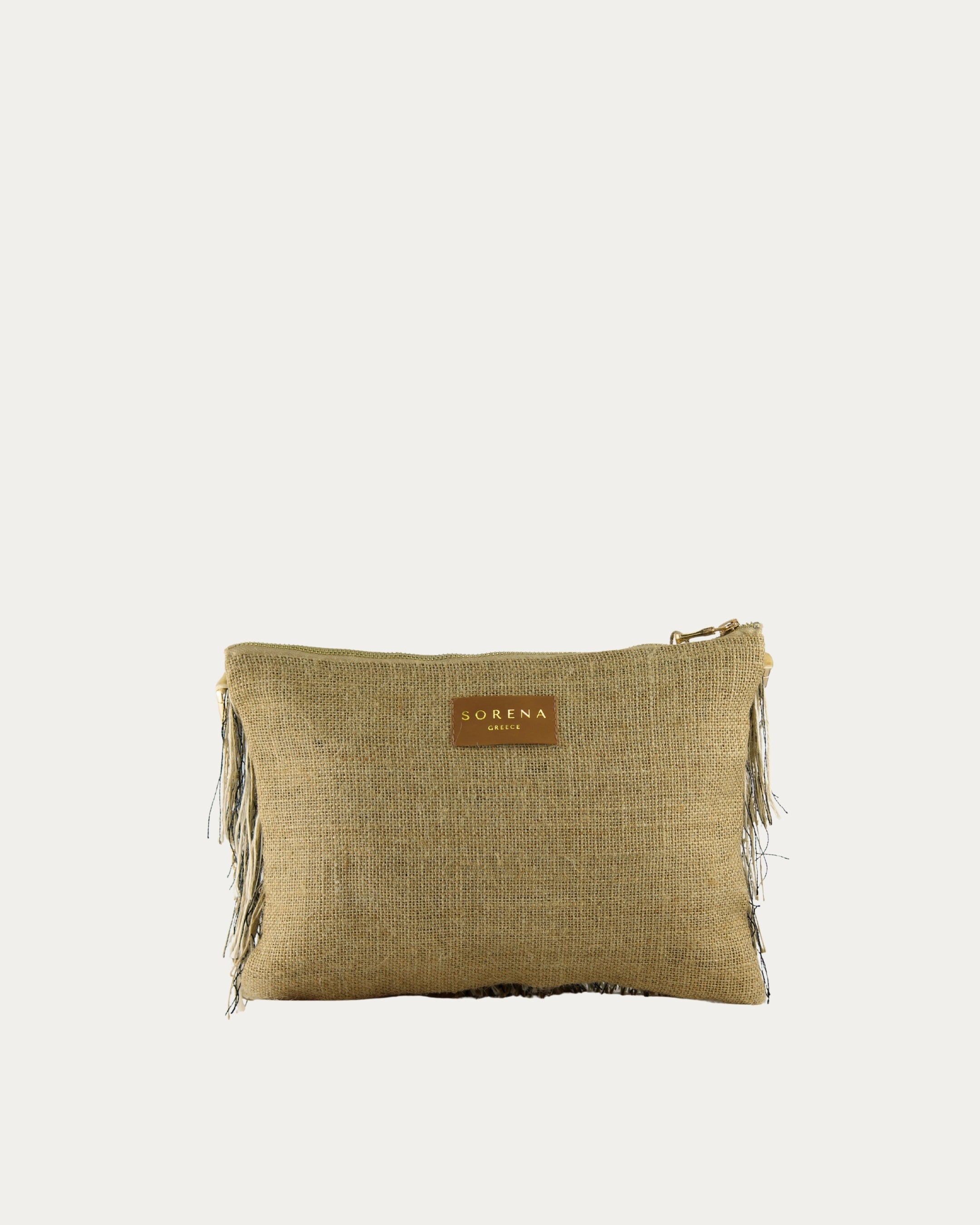 FOFI CLUTCH BROWN-BEIZE