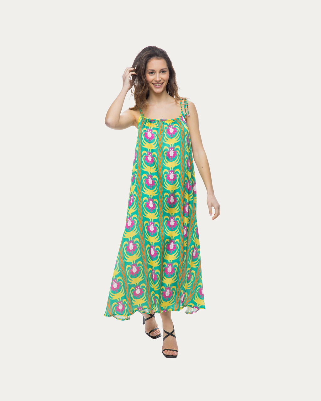 DRESS MYKINAI LIME ONE SIZE