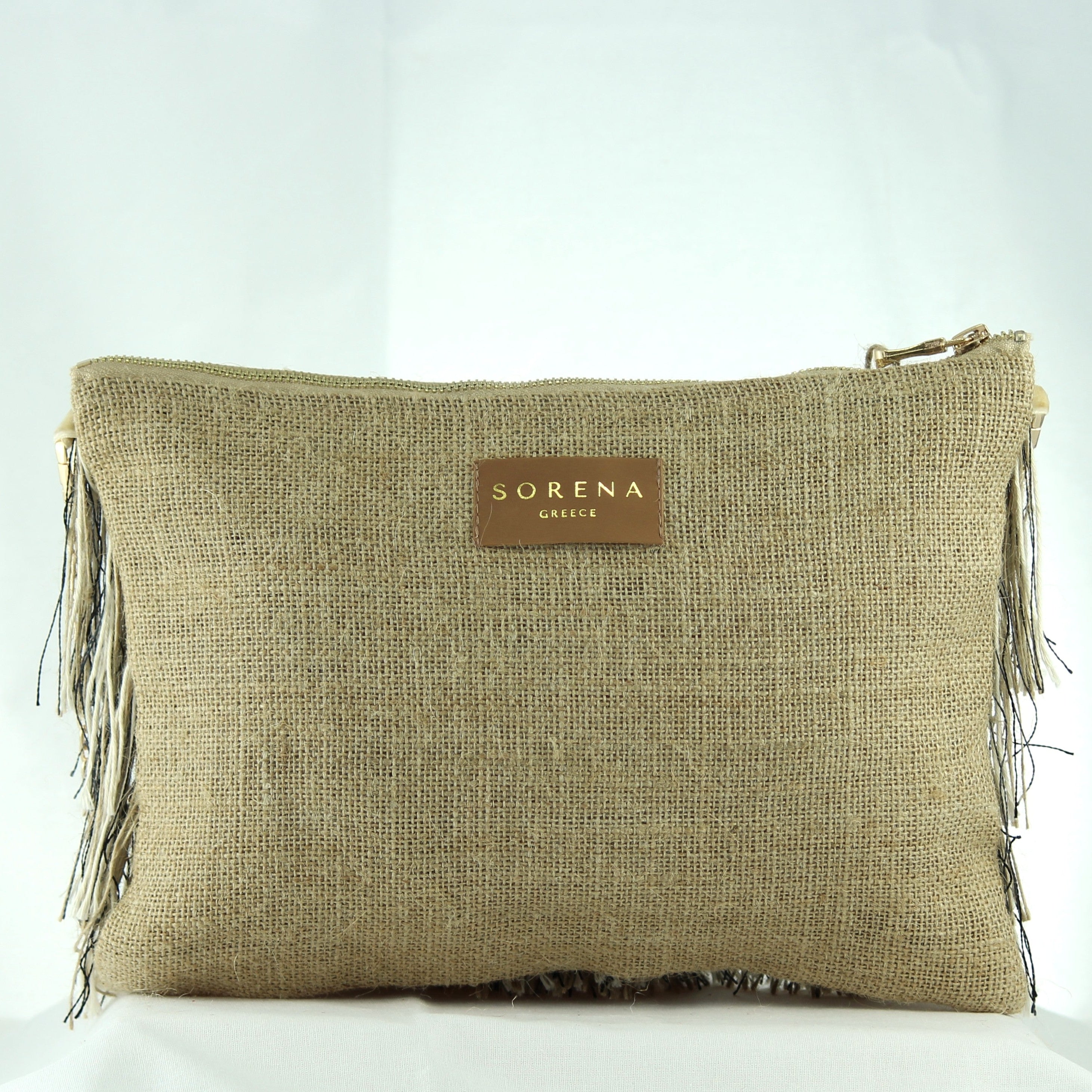 FOFI CLUTCH BROWN-BEIZE