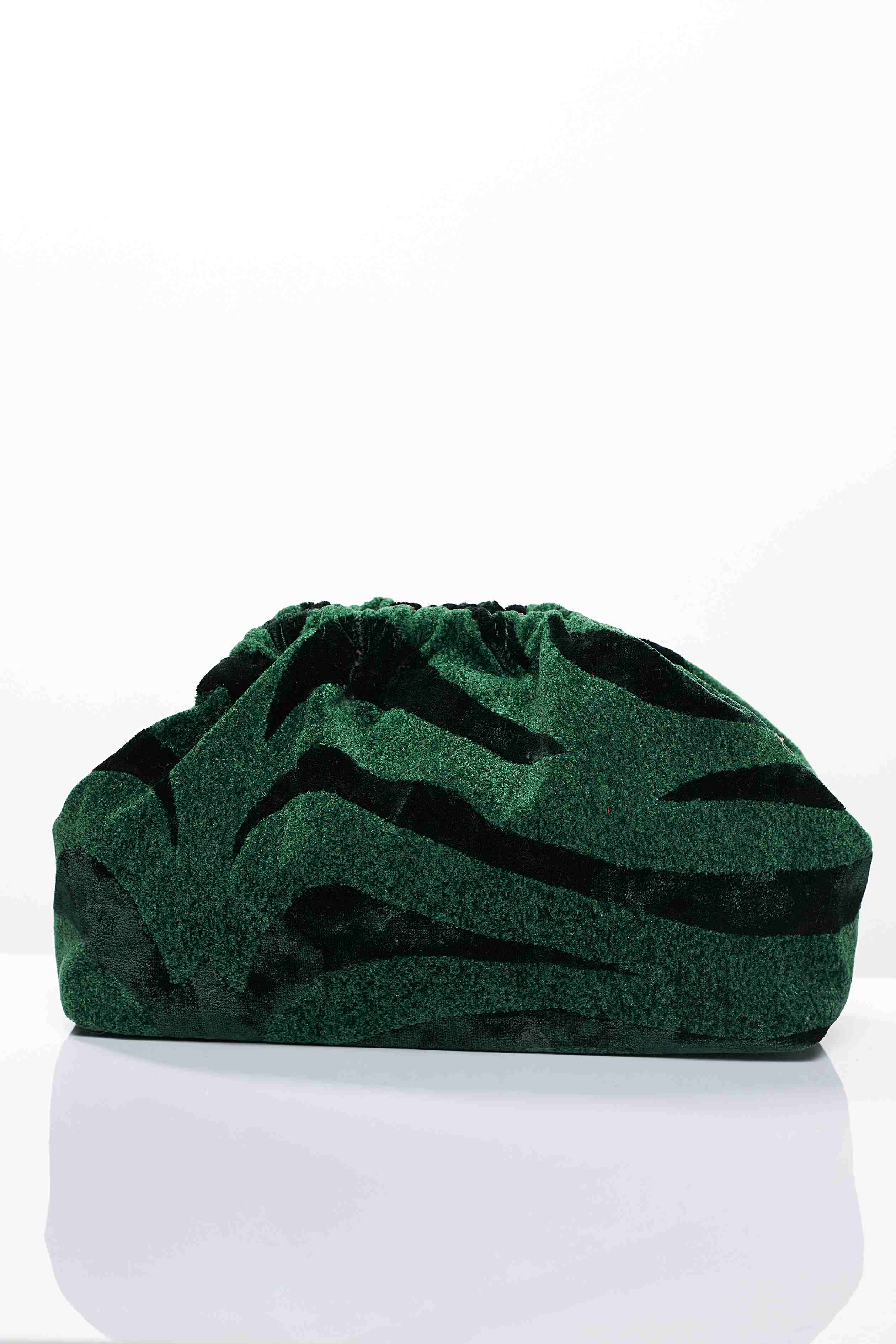 ANIMAL VELVET PETROL BUCKET BAG