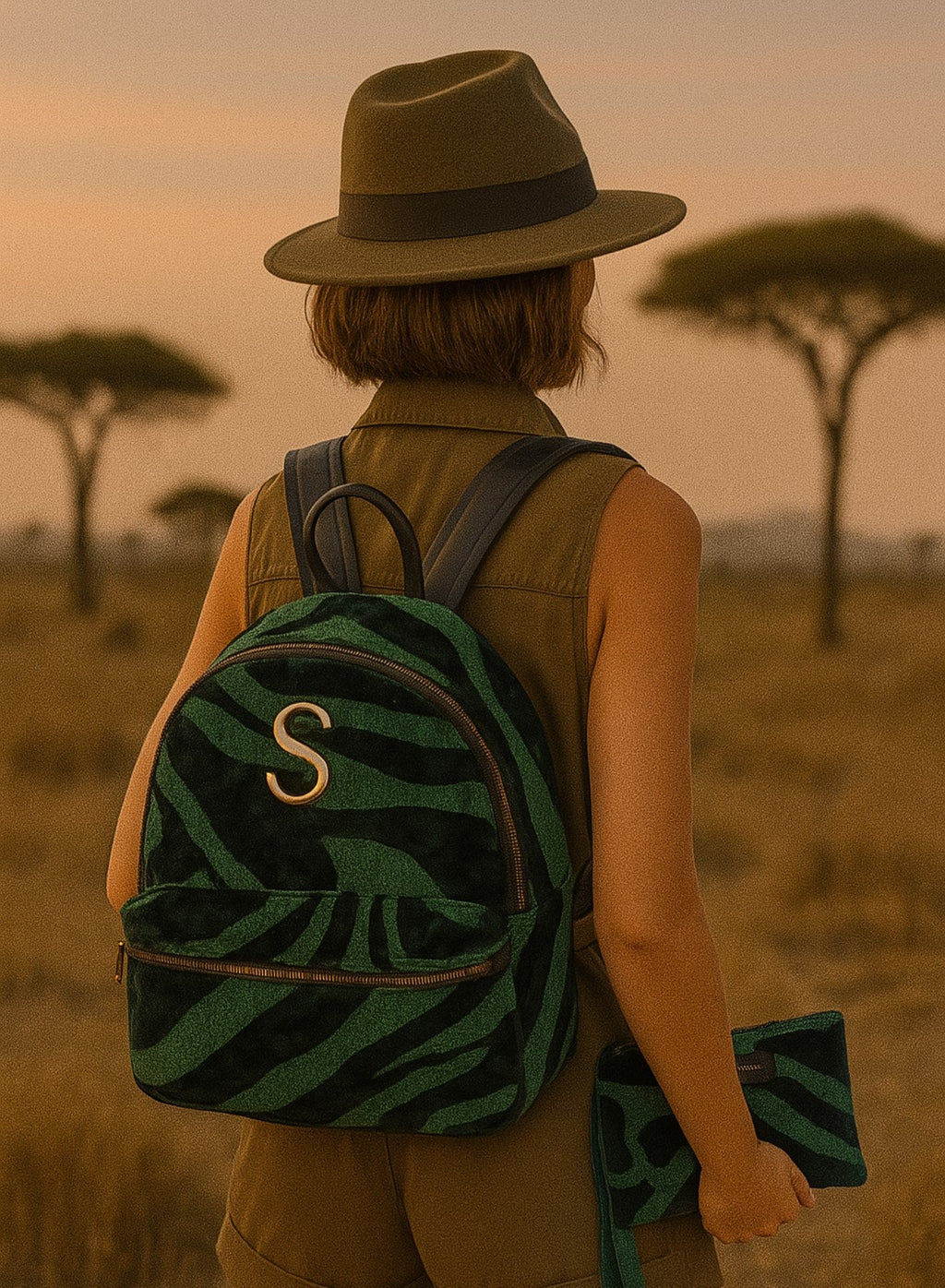 ANIMAL VELVET PETROL BACKPACK