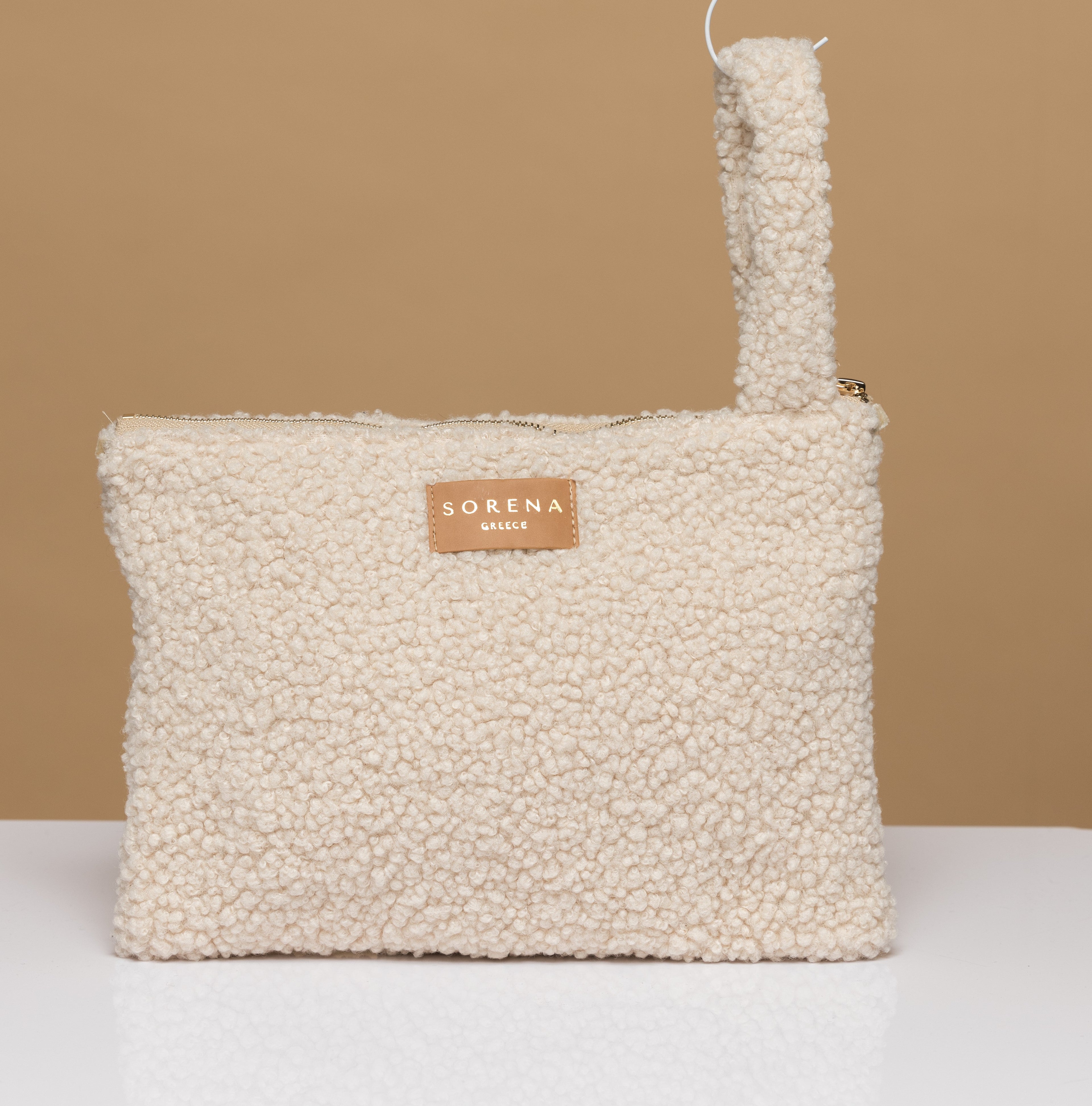TEDDY BEIGE CLUTCH