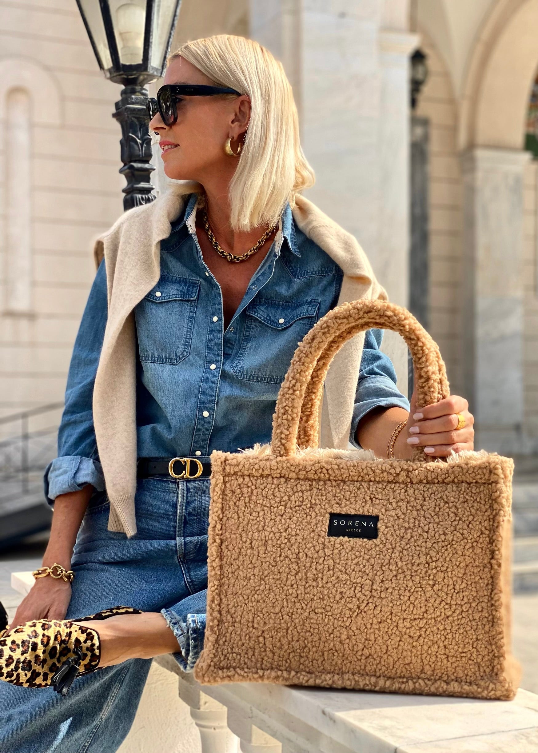 TEDDY HONEY MEDIUM TOTE BAG