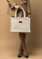 TEDDY BEIGE MEDIUM TOTE BAG