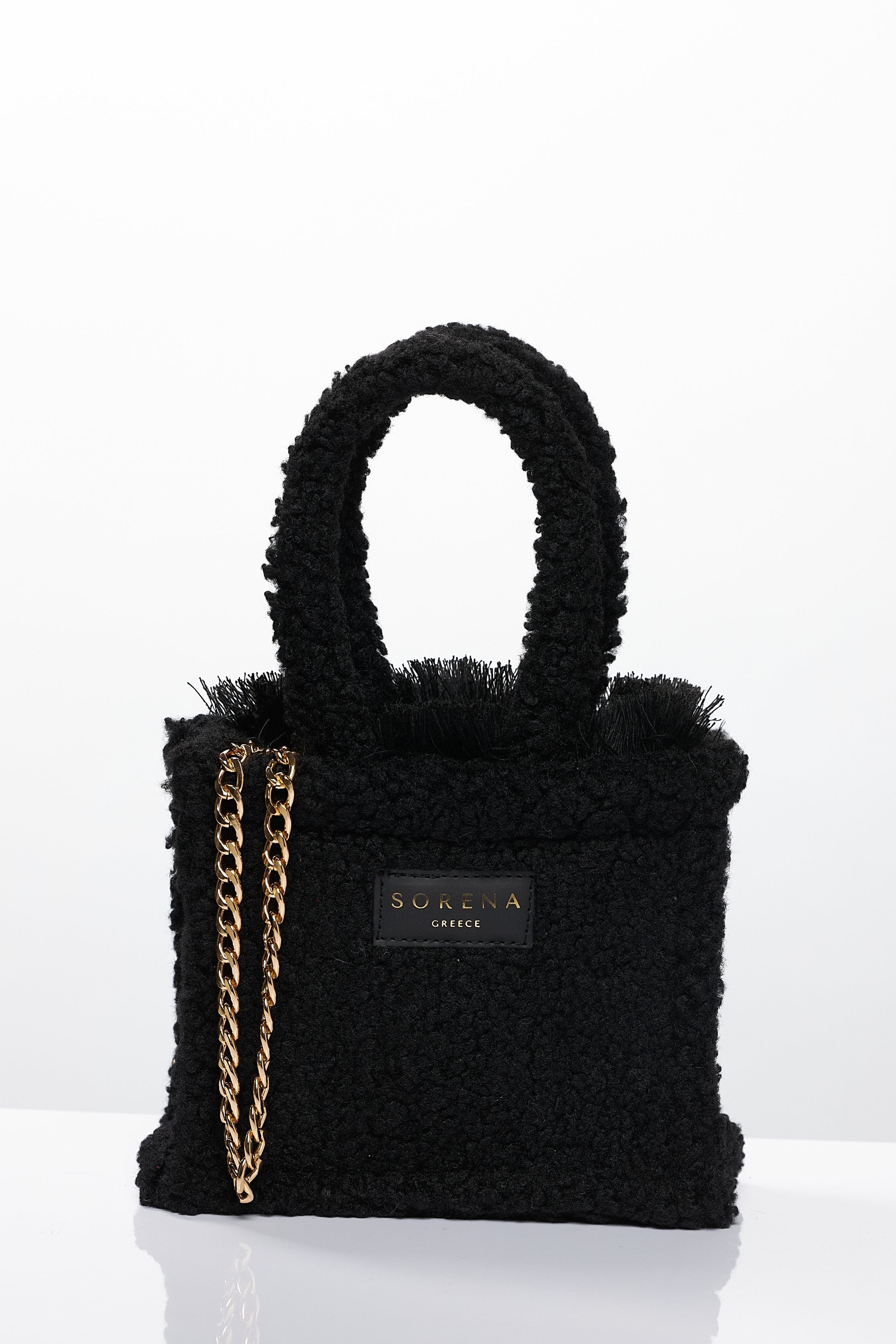 TEDDY BLACK MINI TOTE BAG