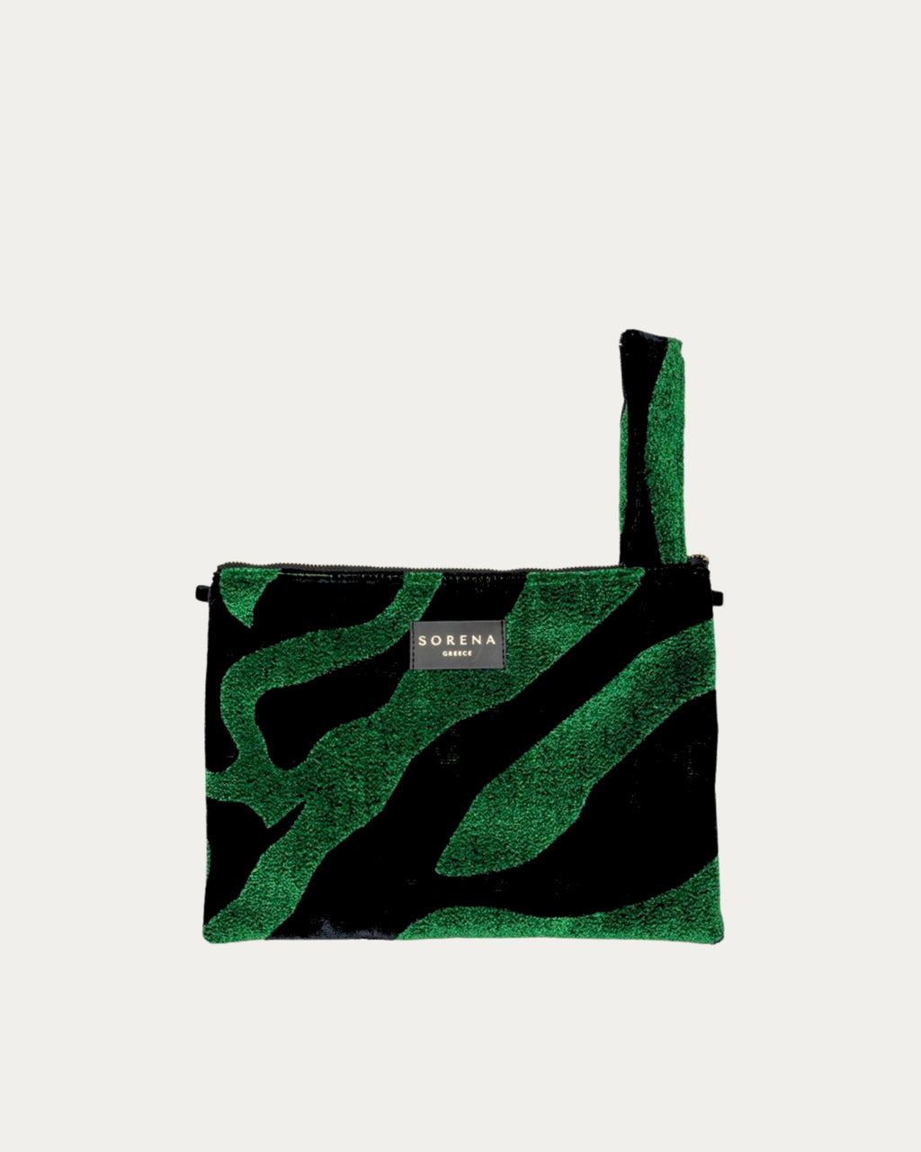 ANIMAL VELVET PETROL CLUTCH