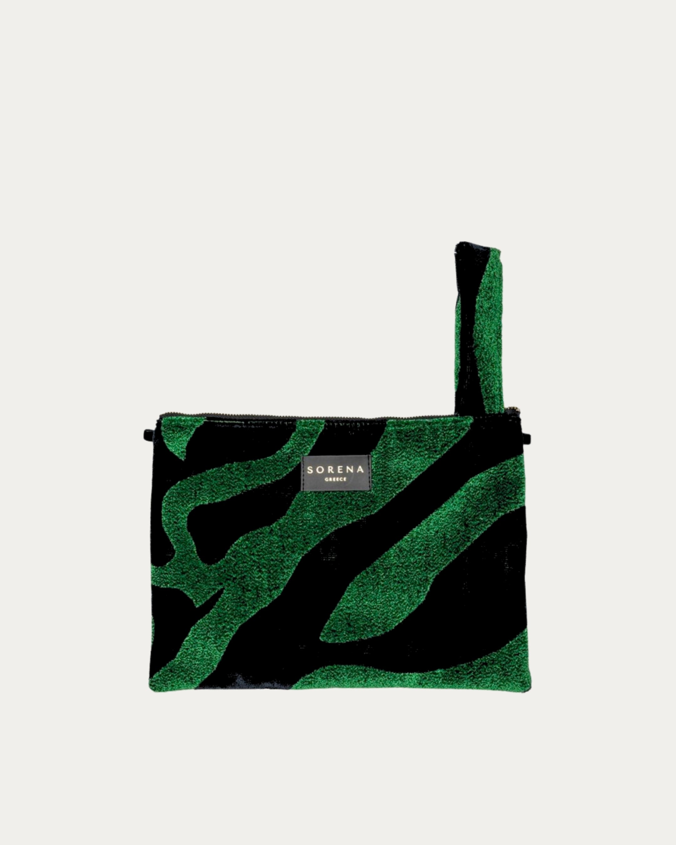 ANIMAL VELVET PETROL CLUTCH