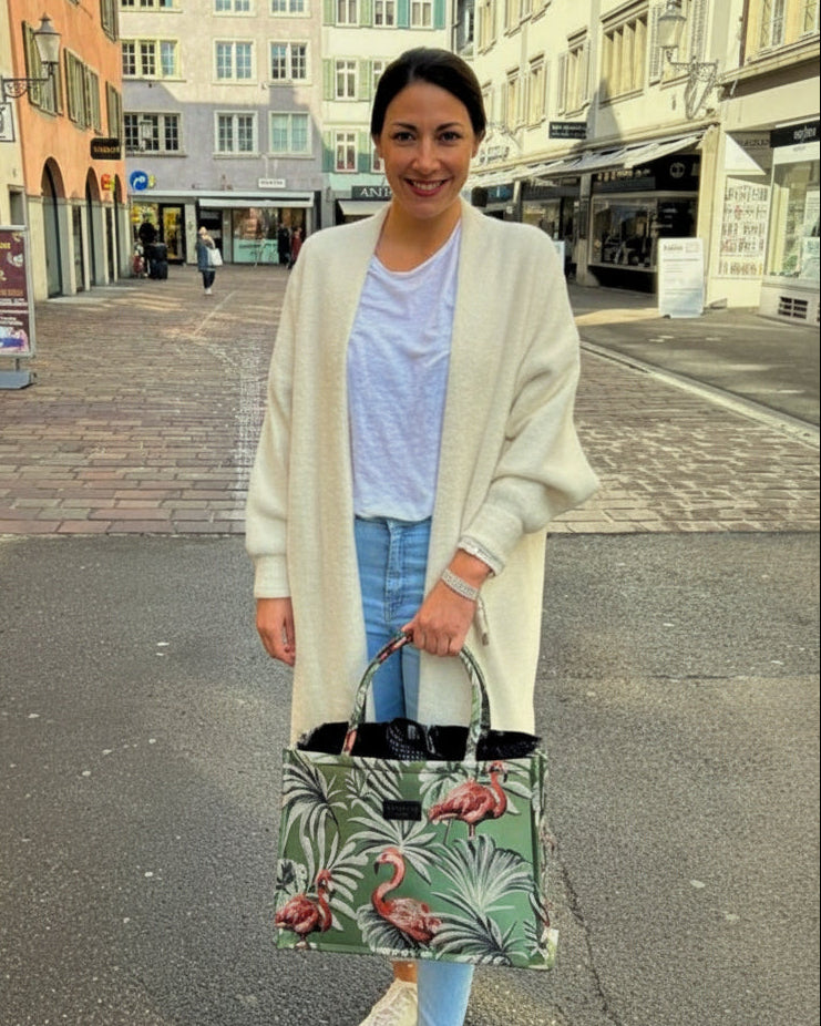 ISLA GREEN LARGE TOTE BAG