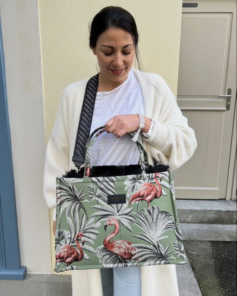 ISLA GREEN LARGE TOTE BAG