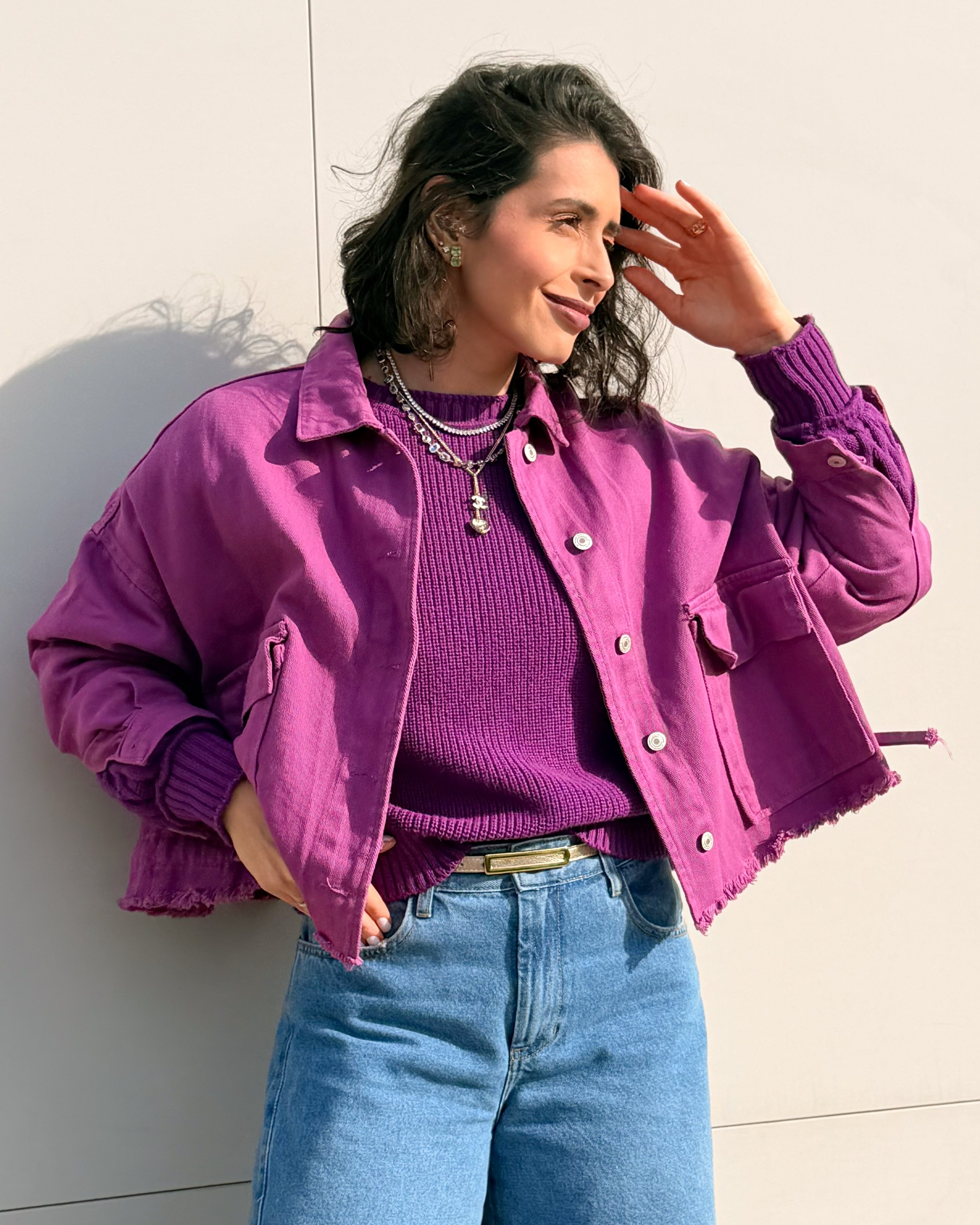 JACKET MAGENTA BLOOM