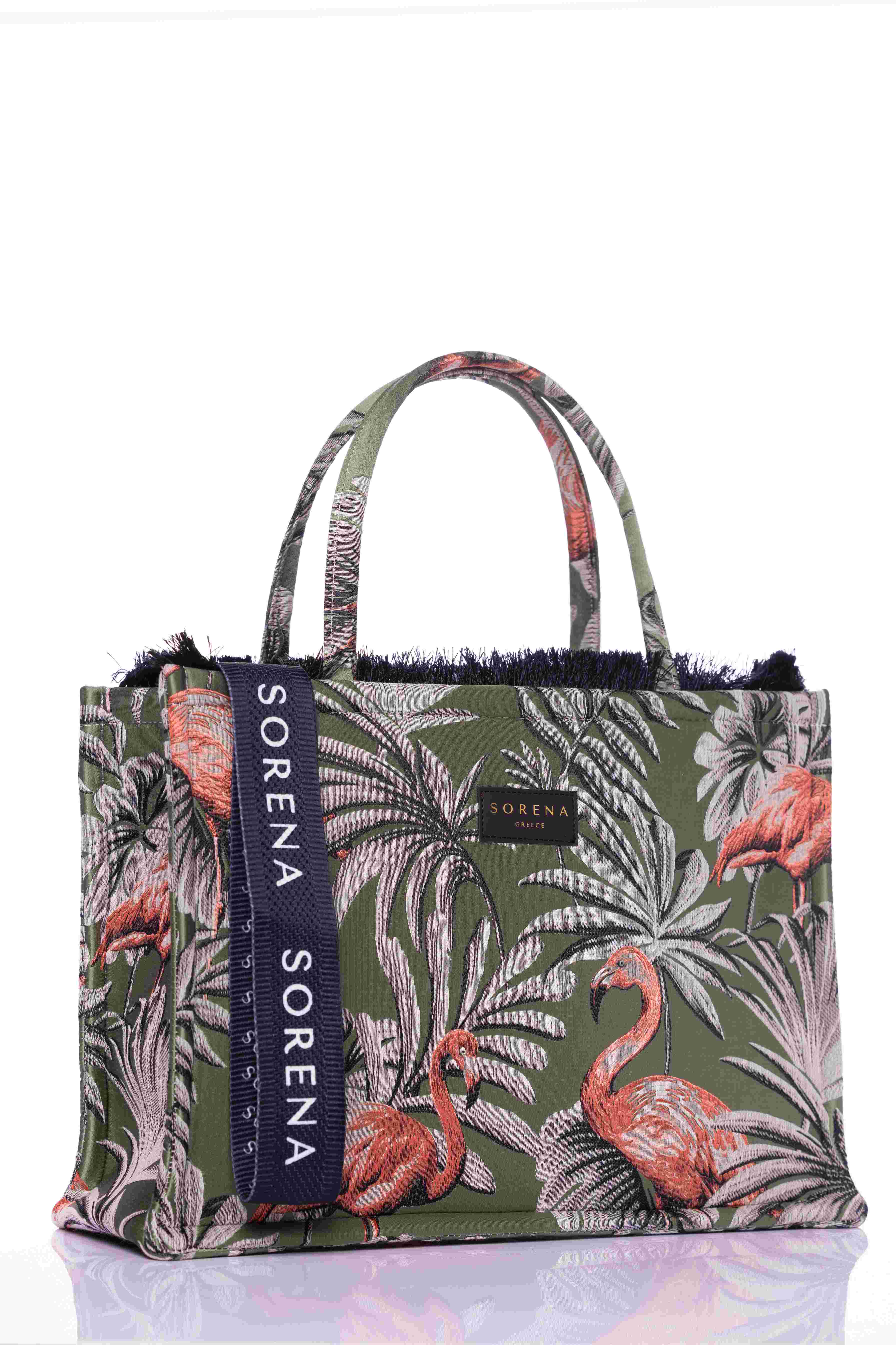 ISLA GREEN LARGE TOTE BAG