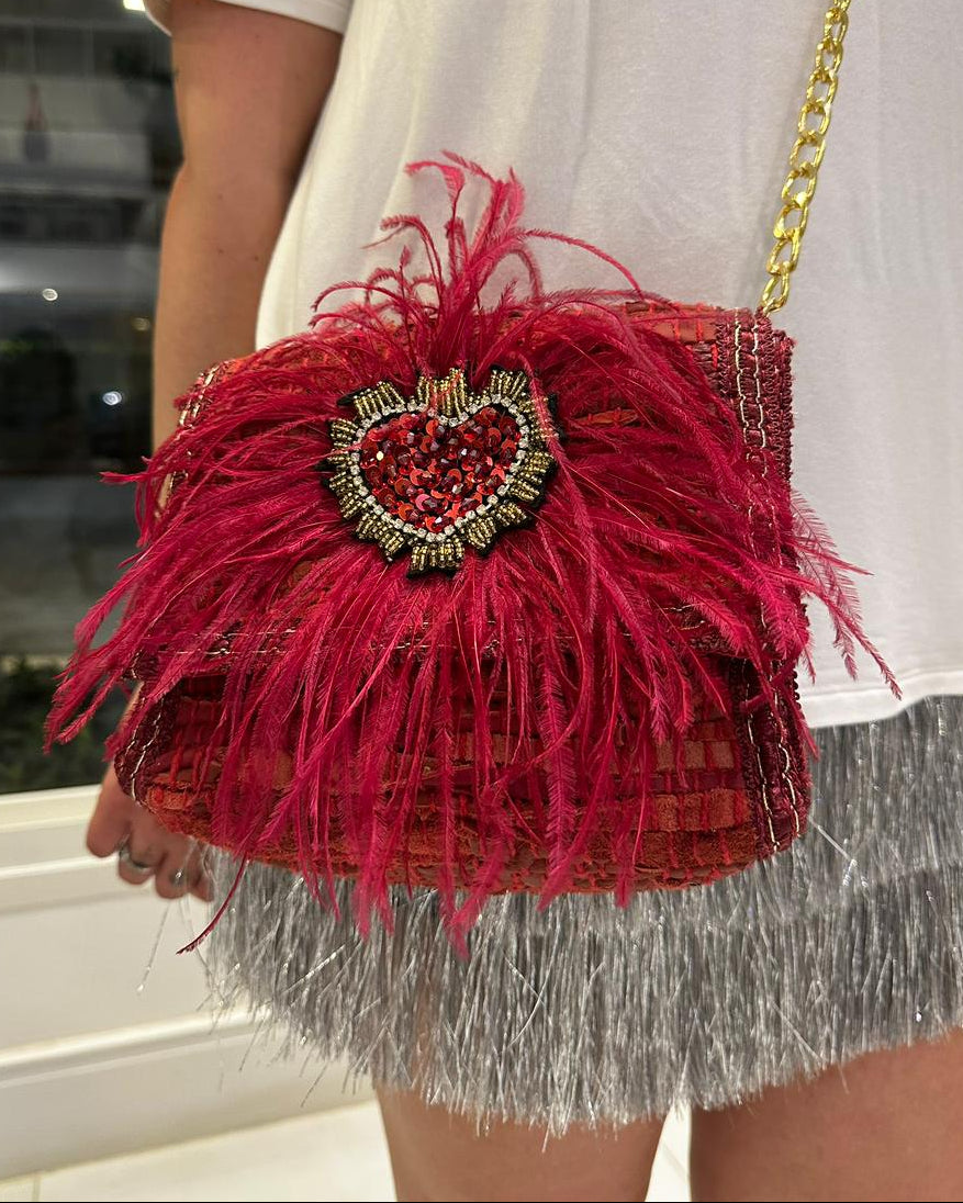 FEATHER KILIM RED
