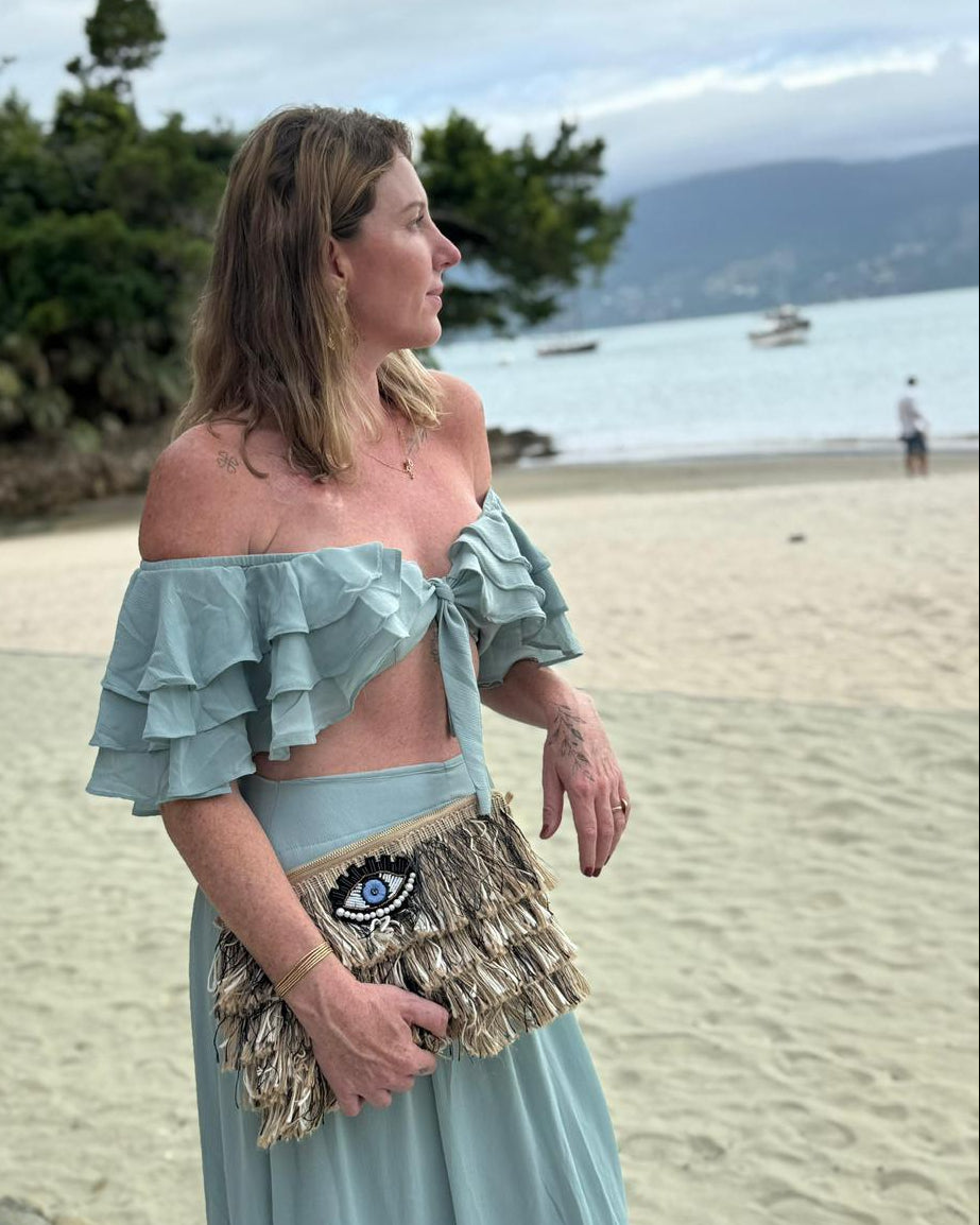 FOFI CLUTCH BROWN