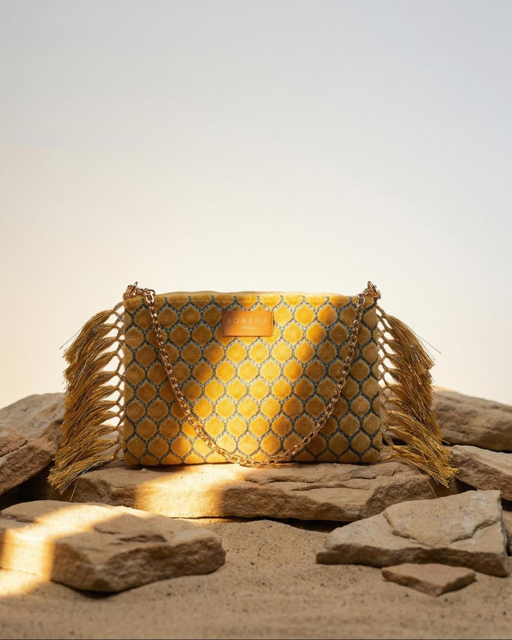 ATHENA TASSEL CLUTCH