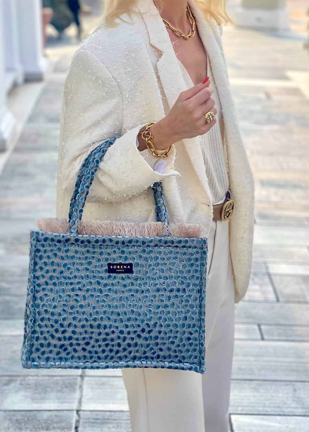 CYCLADES MEDIUM TOTE BAG