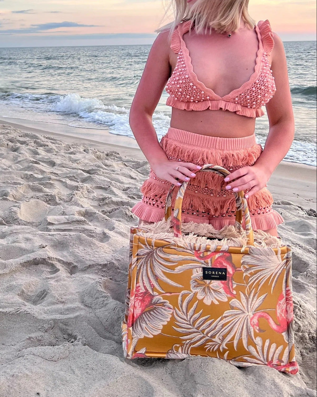 ISLA YELLOW LARGE TOTE BAG
